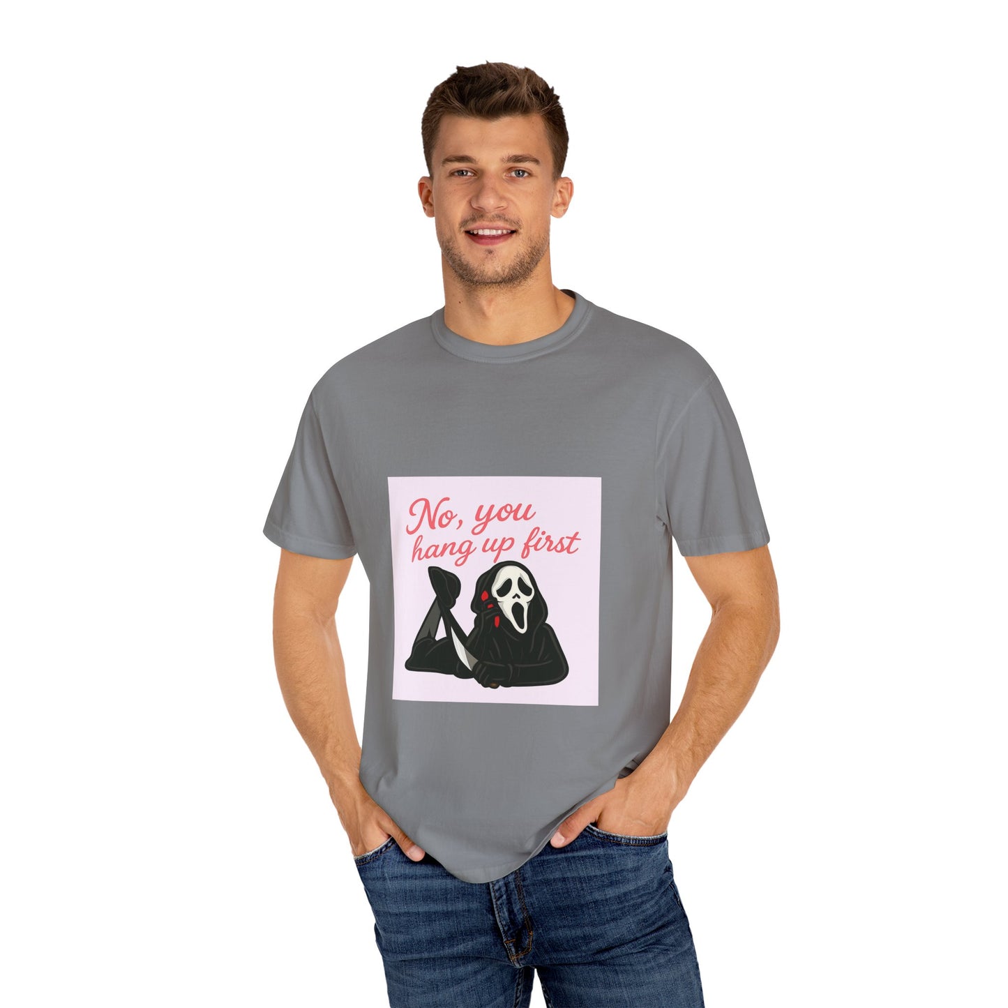 No, You Hang Up First Scream Inspired Unisex T-Shirt