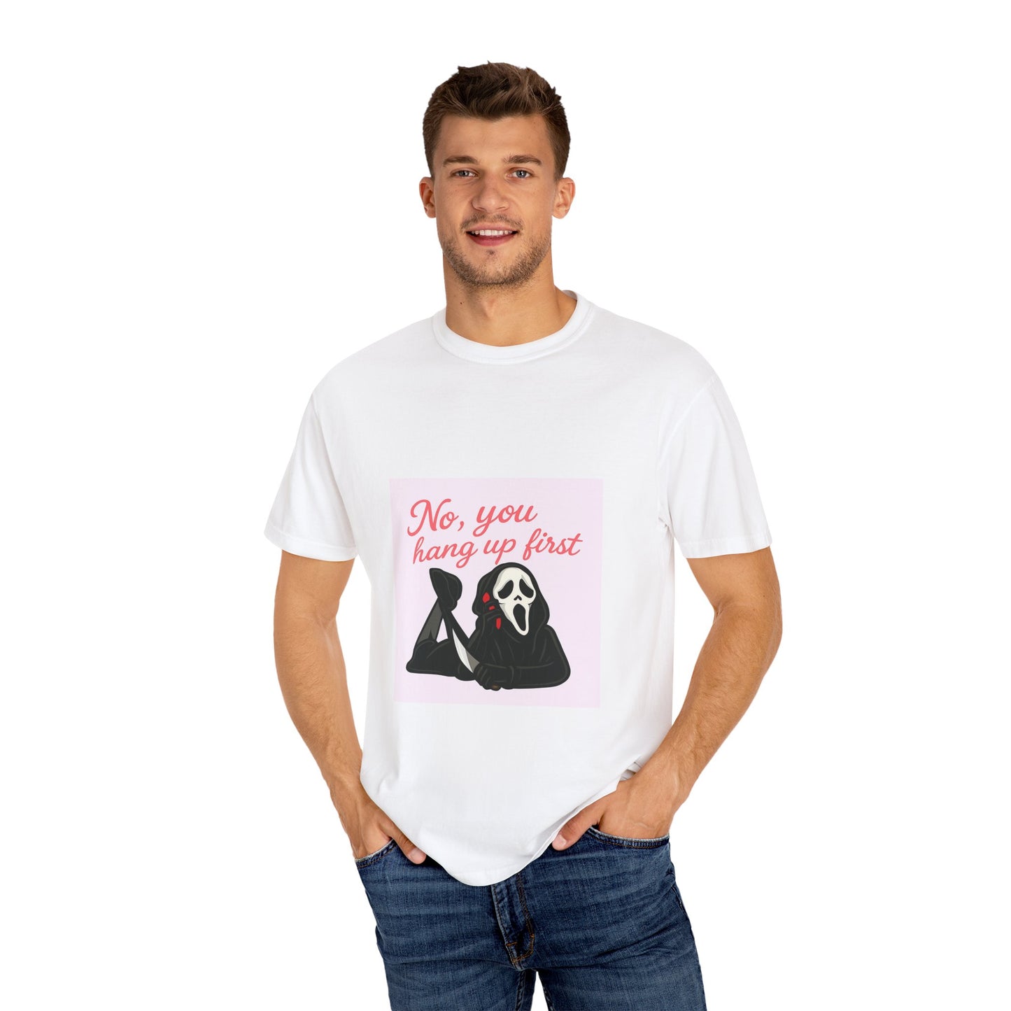 No, You Hang Up First Scream Inspired Unisex T-Shirt