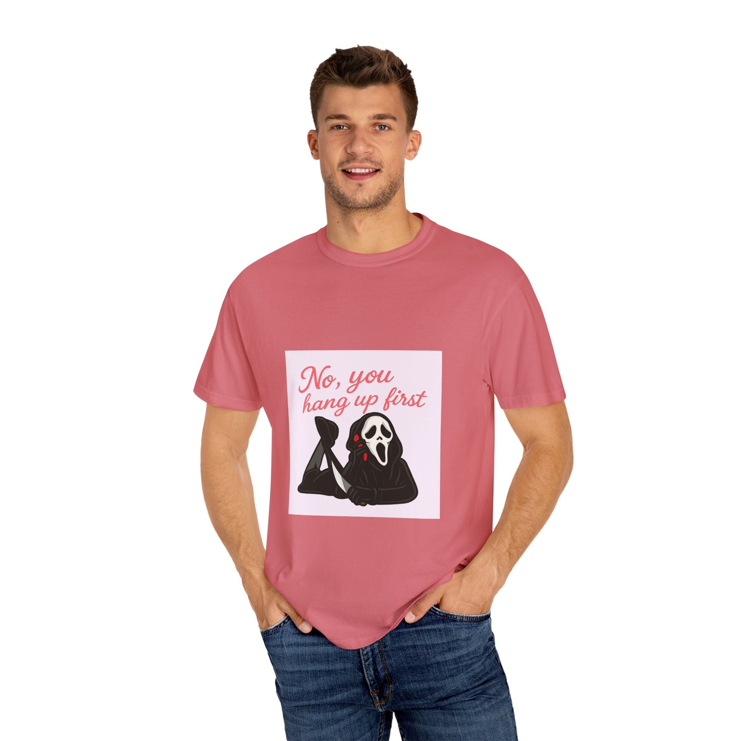 No, You Hang Up First Scream Inspired Unisex T-Shirt