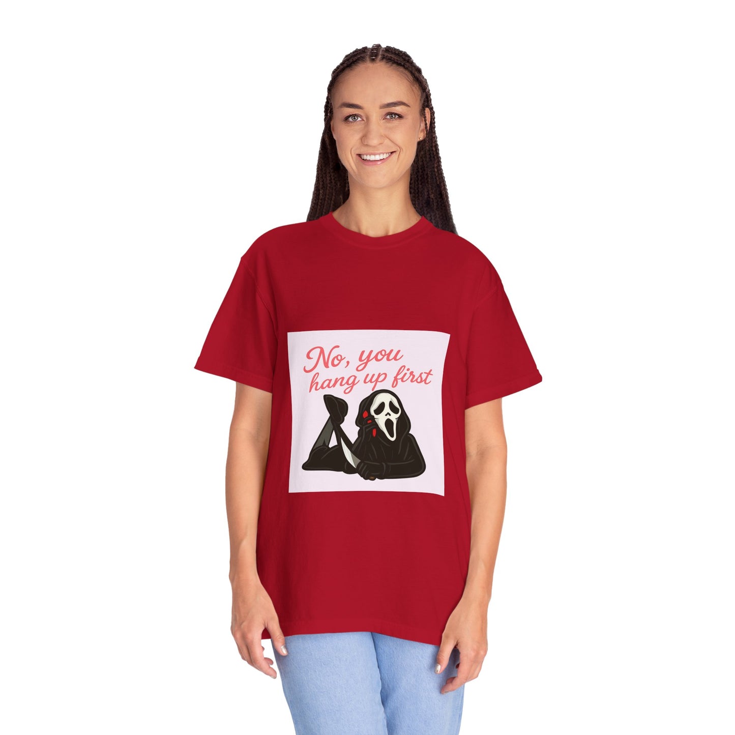 No, You Hang Up First Scream Inspired Unisex T-Shirt