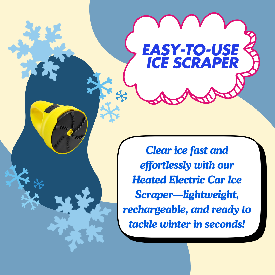 Heated Electric Car Windshield Ice Scraper