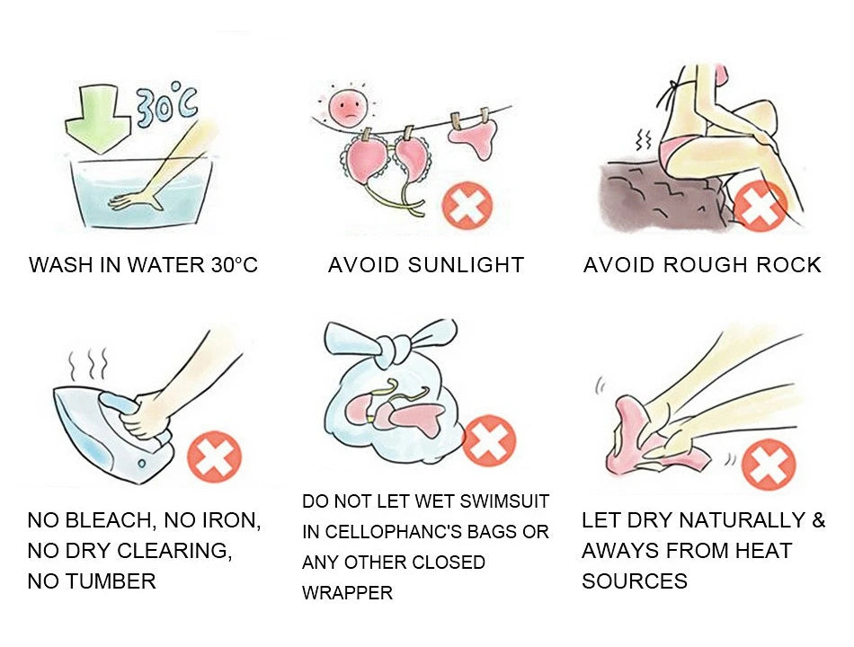 Hot Pink Low Waste Wavy Fabric Bikini Set