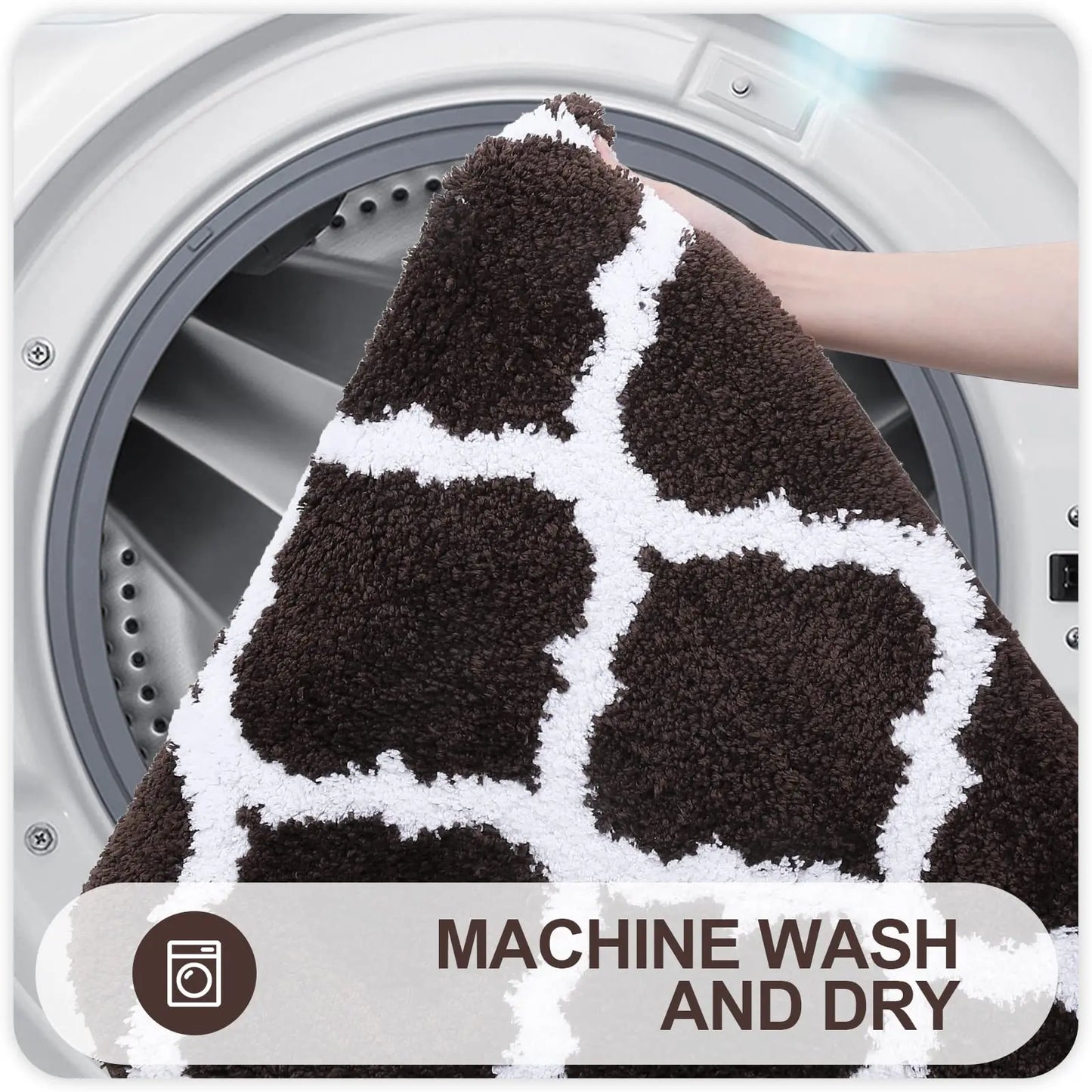 Absorbent Bathroom Mat Set