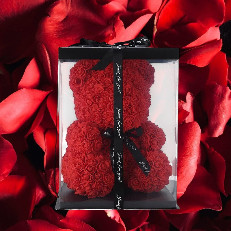 Red Rose Teddy Bear For Valentine's Day