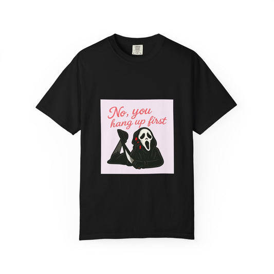 No, You Hang Up First Scream Inspired Unisex T-Shirt