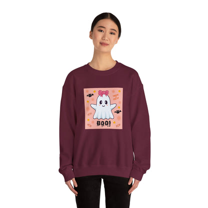 Pink Bow "Boo!" Ghost Crewneck Sweatshirt