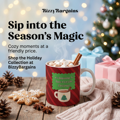 “It’s Beginning To Taste A Lot Like Christmas” Ceramic Mug