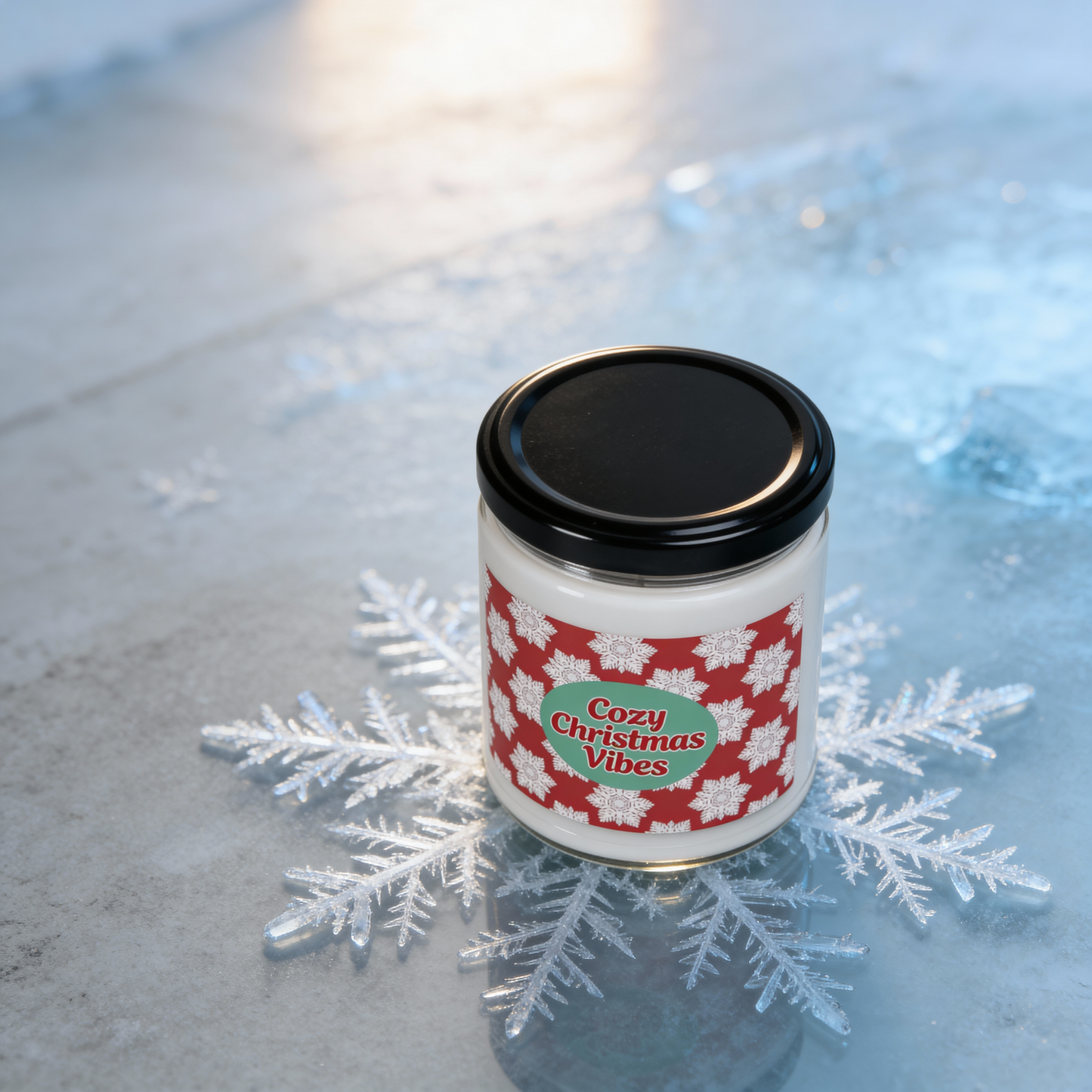"Cozy Christmas Vibes" Scented Soy Candle