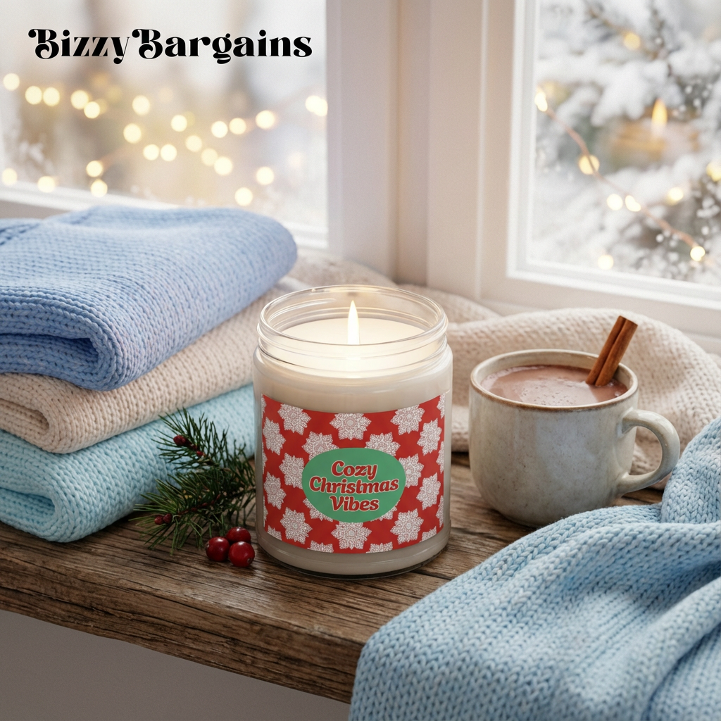 "Cozy Christmas Vibes" Scented Soy Candle