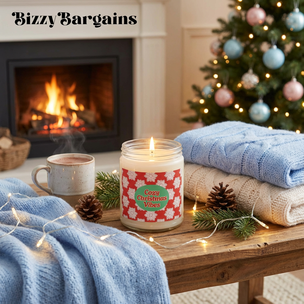 "Cozy Christmas Vibes" Scented Soy Candle
