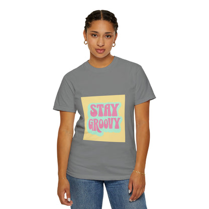 "Stay Groovy" Relaxed-Fit T-Shirt