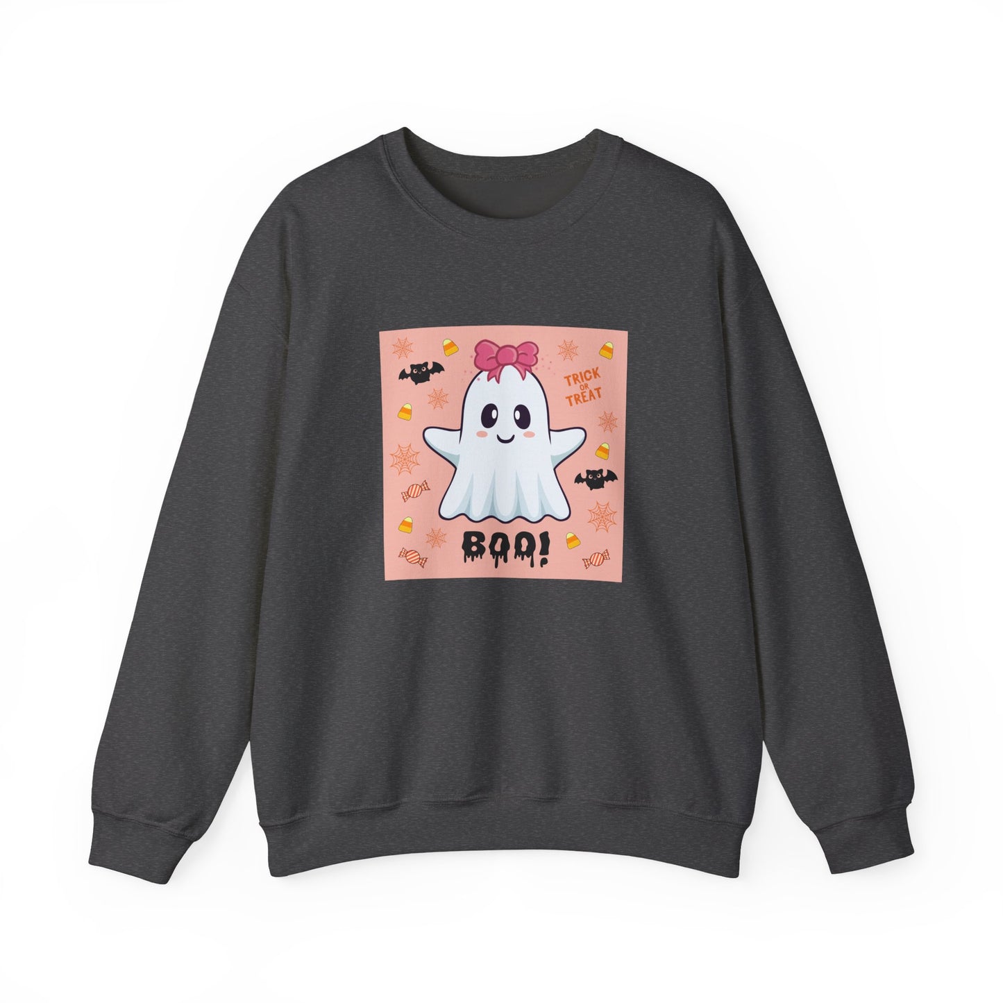 Pink Bow "Boo!" Ghost Crewneck Sweatshirt
