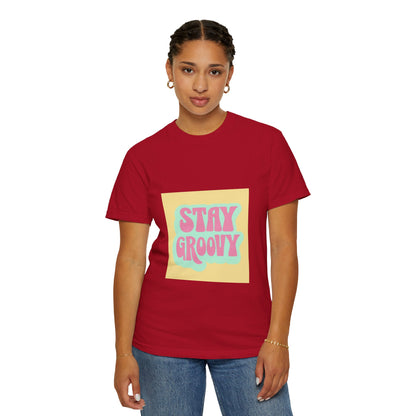 "Stay Groovy" Relaxed-Fit T-Shirt