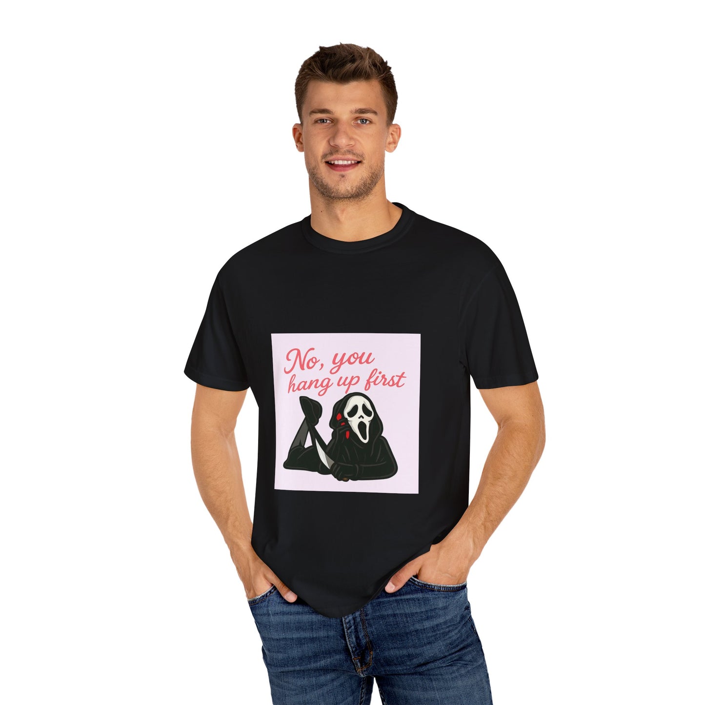 No, You Hang Up First Scream Inspired Unisex T-Shirt