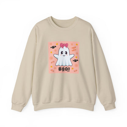 Pink Bow "Boo!" Ghost Crewneck Sweatshirt
