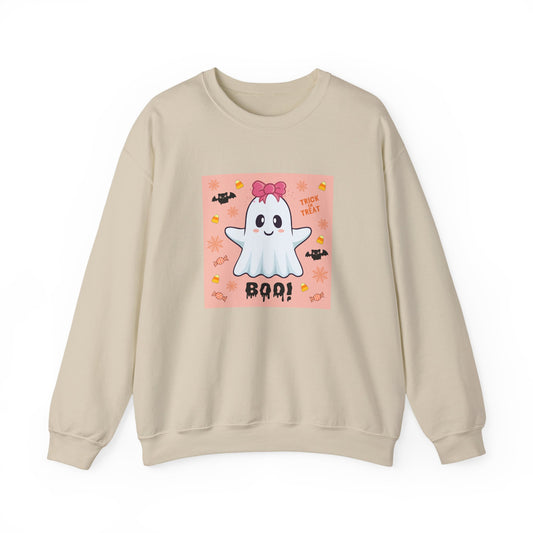 Pink Bow "Boo!" Ghost Crewneck Sweatshirt