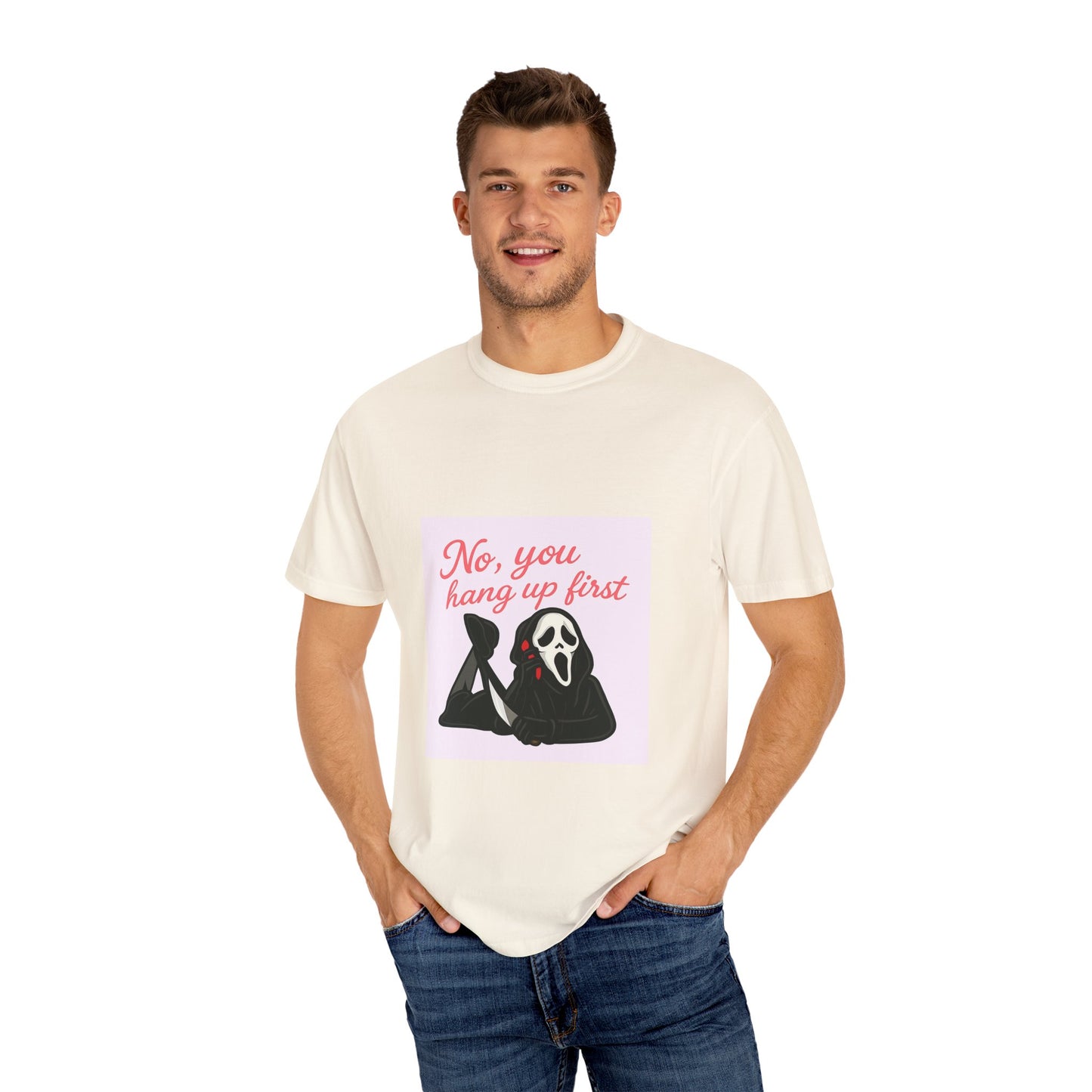 No, You Hang Up First Scream Inspired Unisex T-Shirt