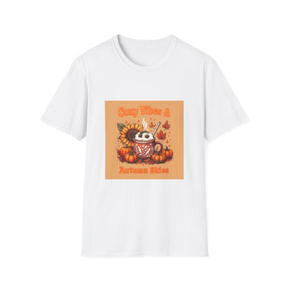 "Cozy Vibes & Autumn Skies" Fall Inspired T-Shirt