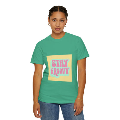 "Stay Groovy" Relaxed-Fit T-Shirt
