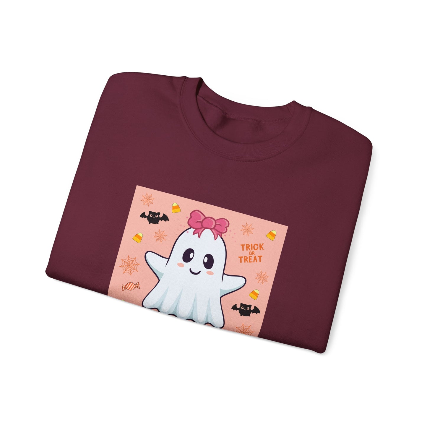 Pink Bow "Boo!" Ghost Crewneck Sweatshirt
