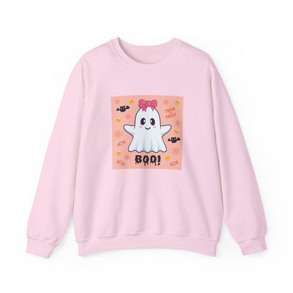 Pink Bow "Boo!" Ghost Crewneck Sweatshirt