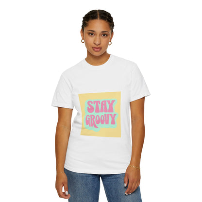 "Stay Groovy" Relaxed-Fit T-Shirt