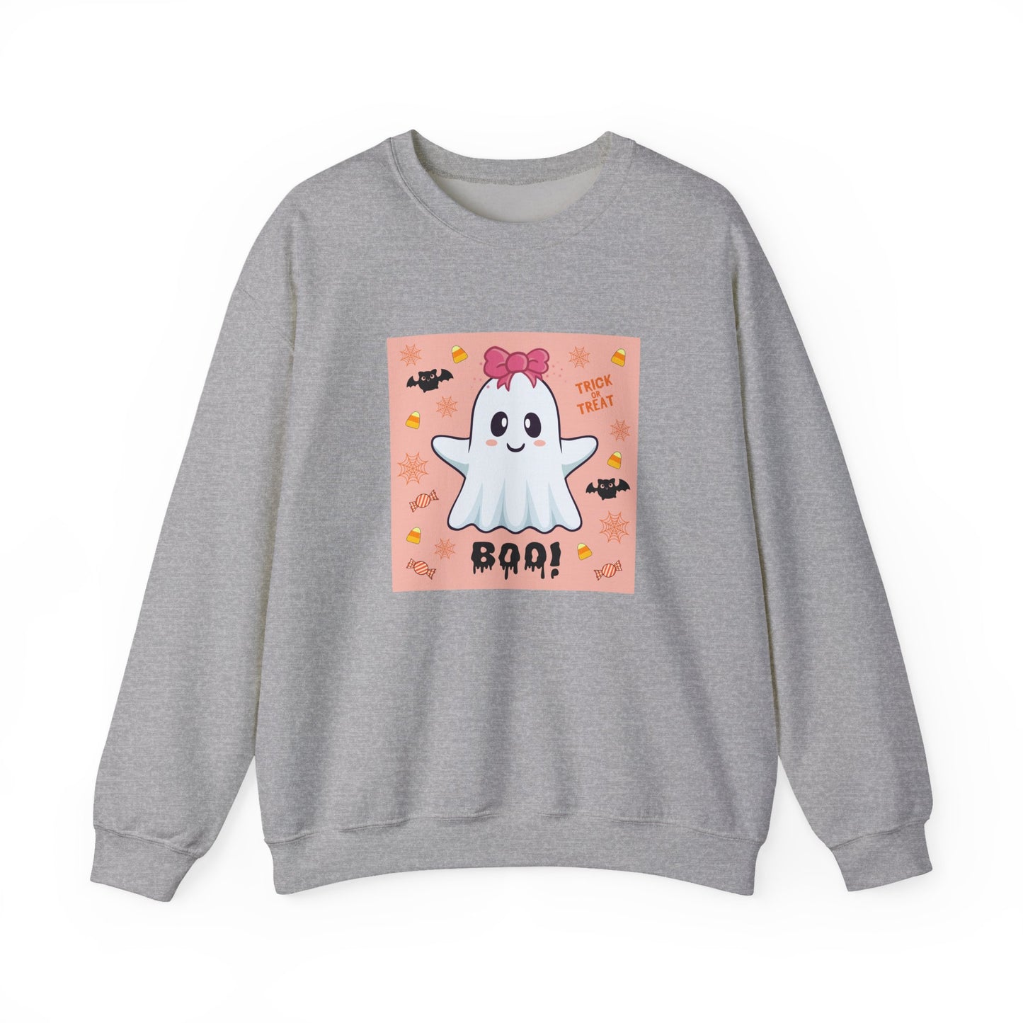 Pink Bow "Boo!" Ghost Crewneck Sweatshirt