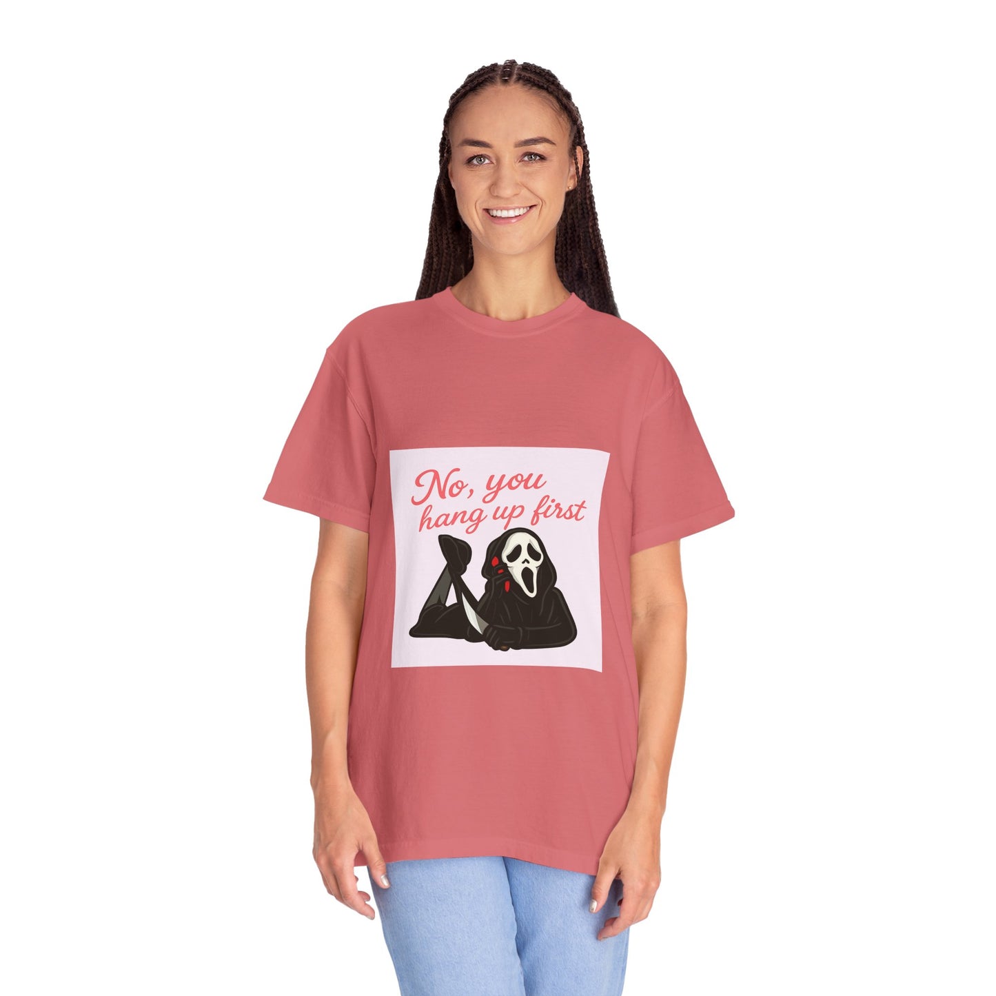 No, You Hang Up First Scream Inspired Unisex T-Shirt