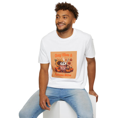"Cozy Vibes & Autumn Skies" Fall Inspired T-Shirt