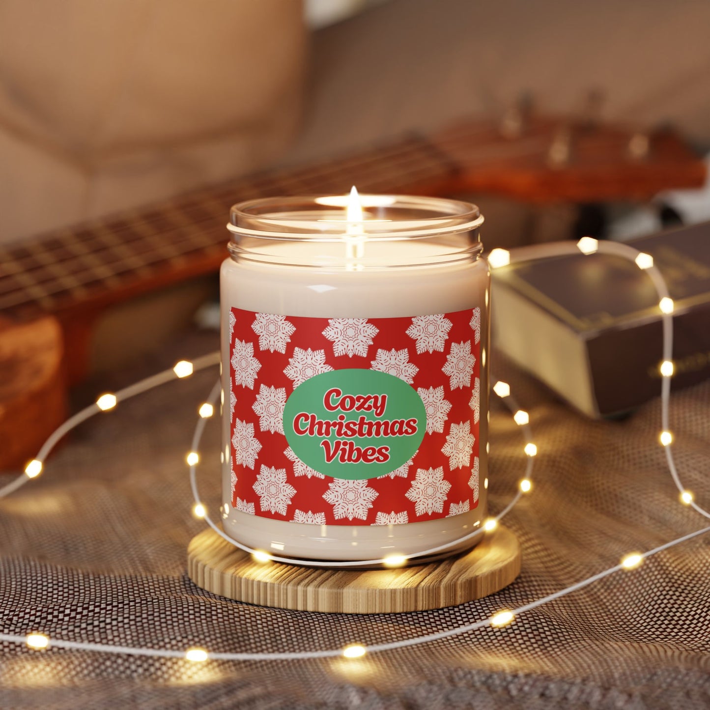 "Cozy Christmas Vibes" Scented Soy Candle