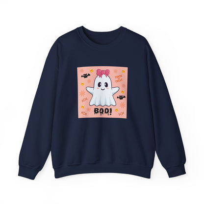 Pink Bow "Boo!" Ghost Crewneck Sweatshirt