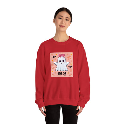 Pink Bow "Boo!" Ghost Crewneck Sweatshirt