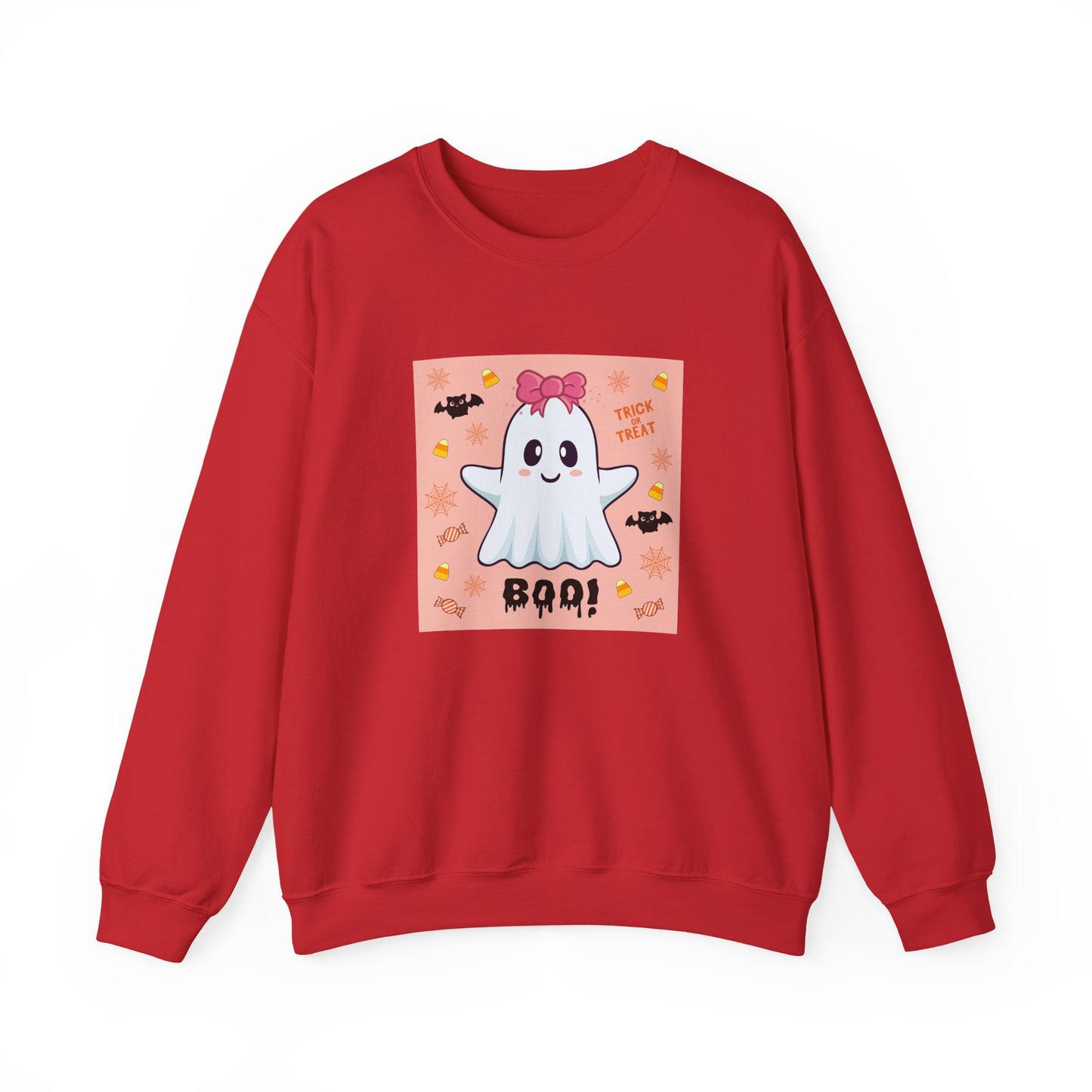 Pink Bow "Boo!" Ghost Crewneck Sweatshirt