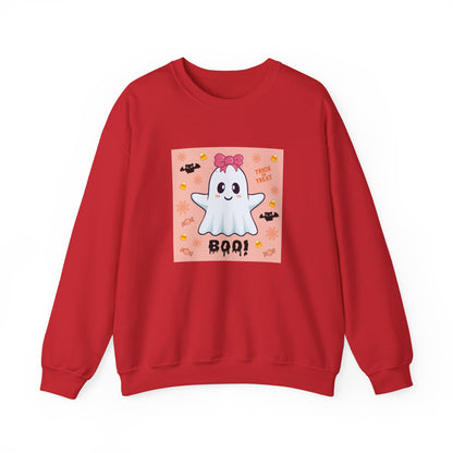 Pink Bow "Boo!" Ghost Crewneck Sweatshirt