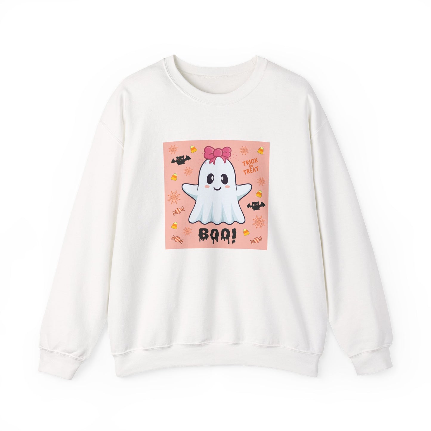 Pink Bow "Boo!" Ghost Crewneck Sweatshirt