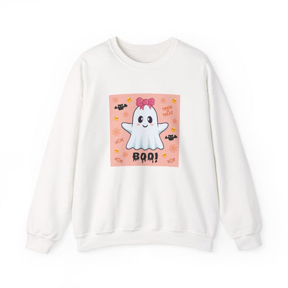 Pink Bow "Boo!" Ghost Crewneck Sweatshirt