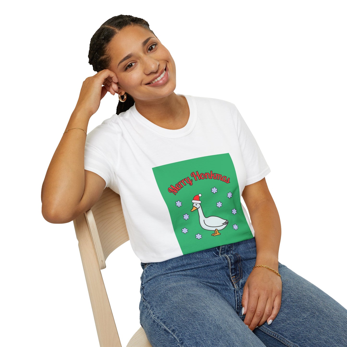 Merry Honkmas Christmas Goose Unisex T-Shirt