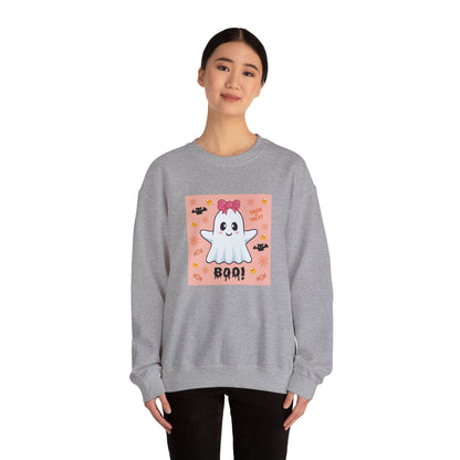 Pink Bow "Boo!" Ghost Crewneck Sweatshirt