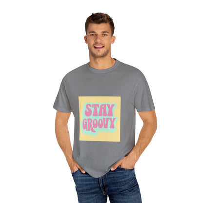"Stay Groovy" Relaxed-Fit T-Shirt