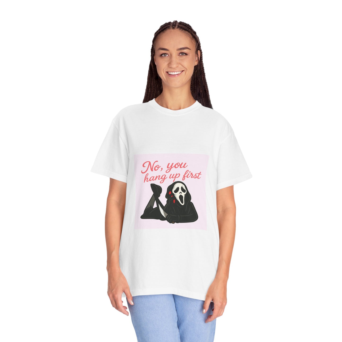 No, You Hang Up First Scream Inspired Unisex T-Shirt