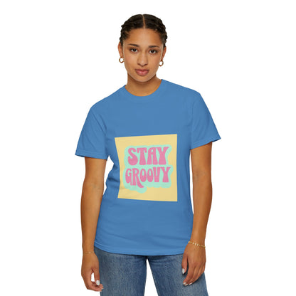 "Stay Groovy" Relaxed-Fit T-Shirt