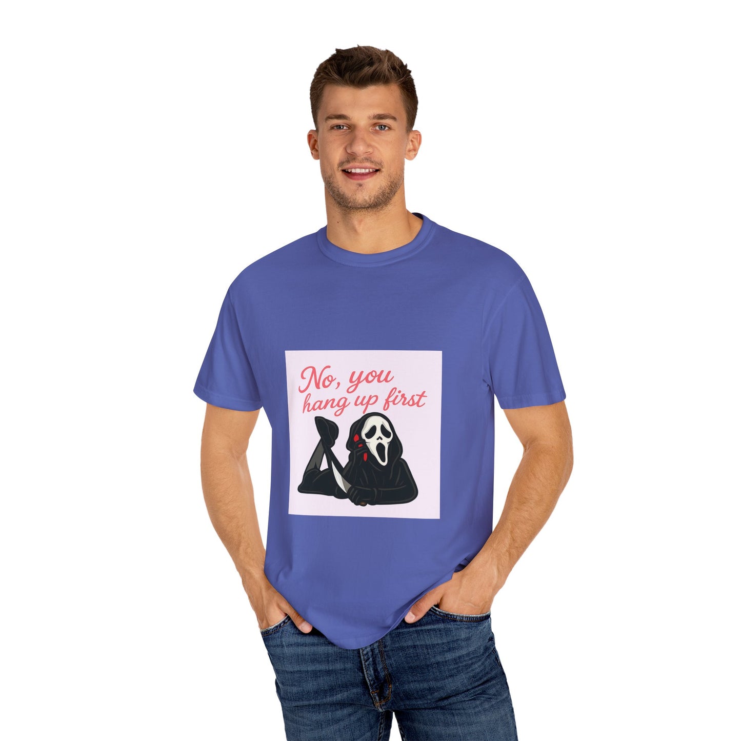 No, You Hang Up First Scream Inspired Unisex T-Shirt
