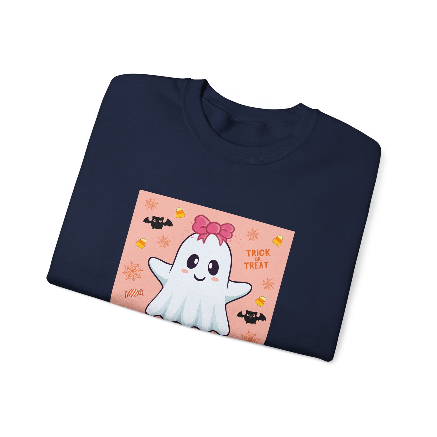 Pink Bow "Boo!" Ghost Crewneck Sweatshirt