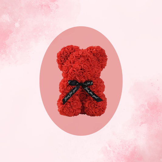 Red Rose Teddy Bear For Valentine's Day