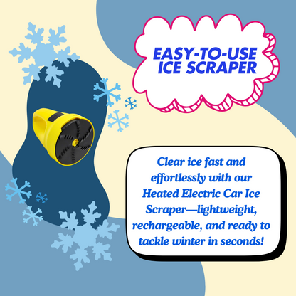 Heated Electric Car Windshield Ice Scraper