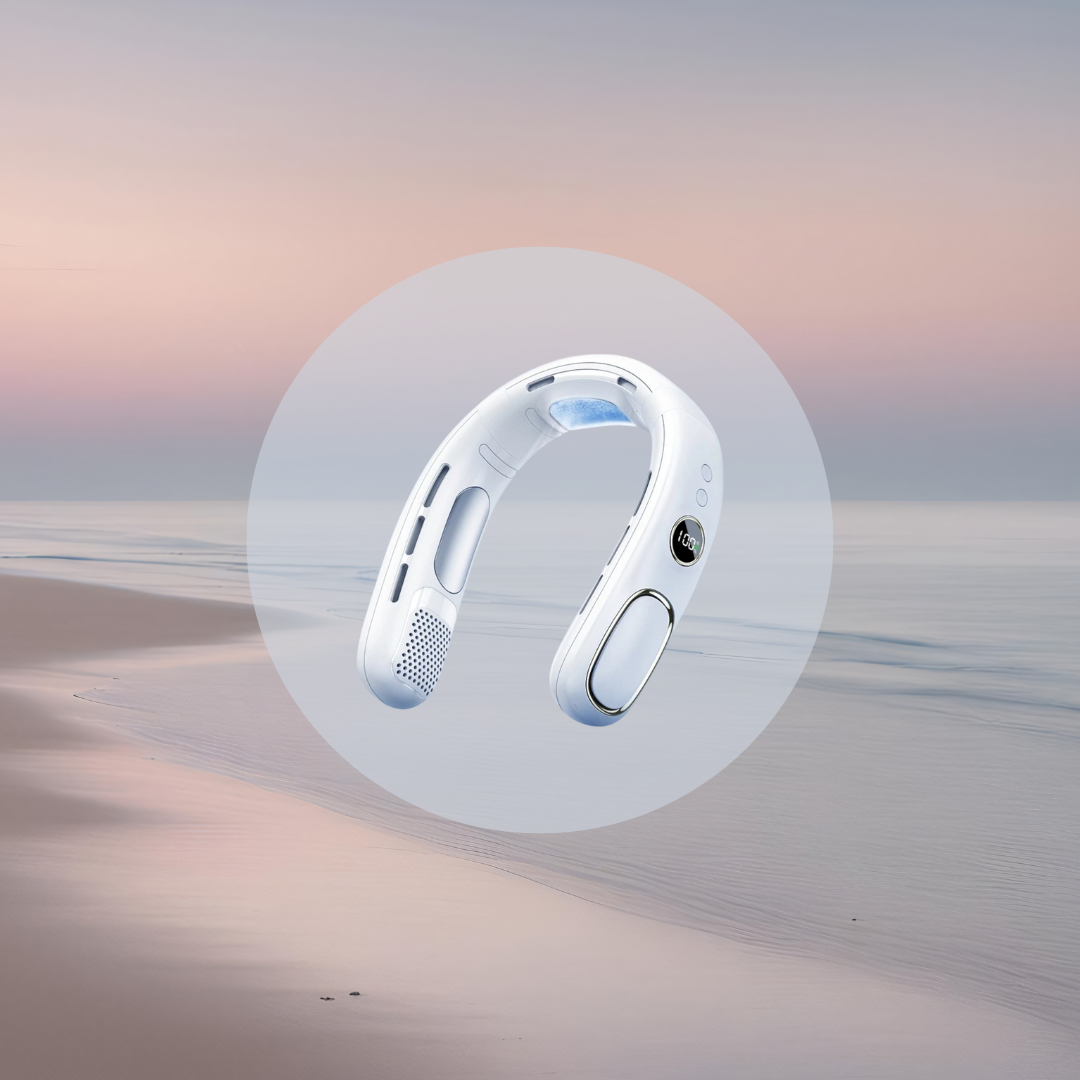 Comfort-Fit Wearable Cooling Neck Fan