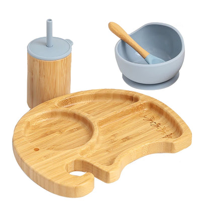 Bamboo & Silicone Baby Feeding Set