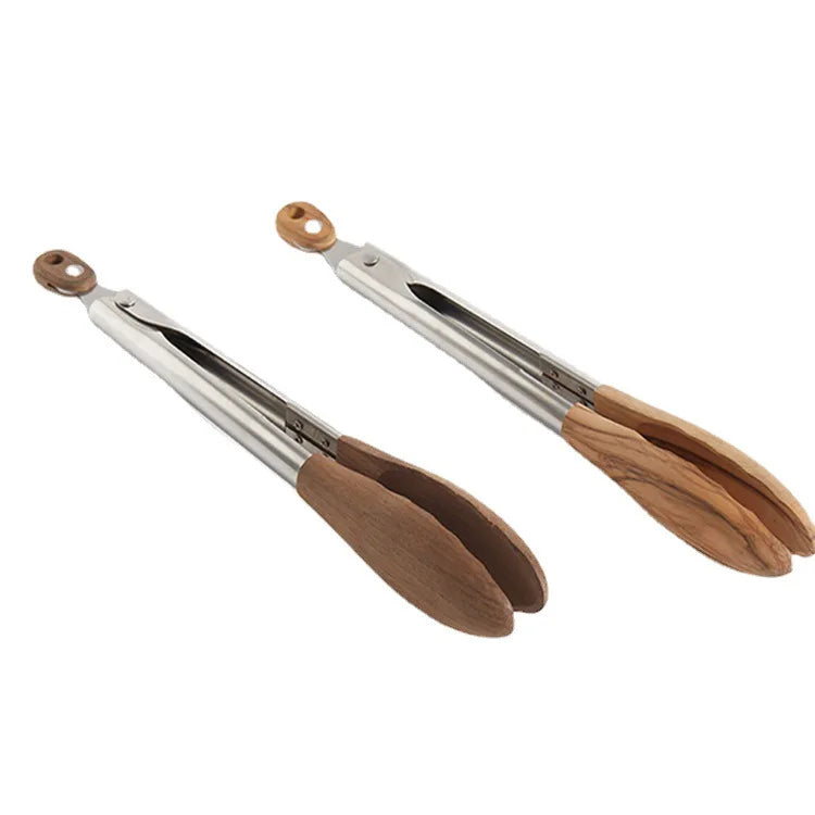 Multi-Purpose Wooden Cooking Tongs