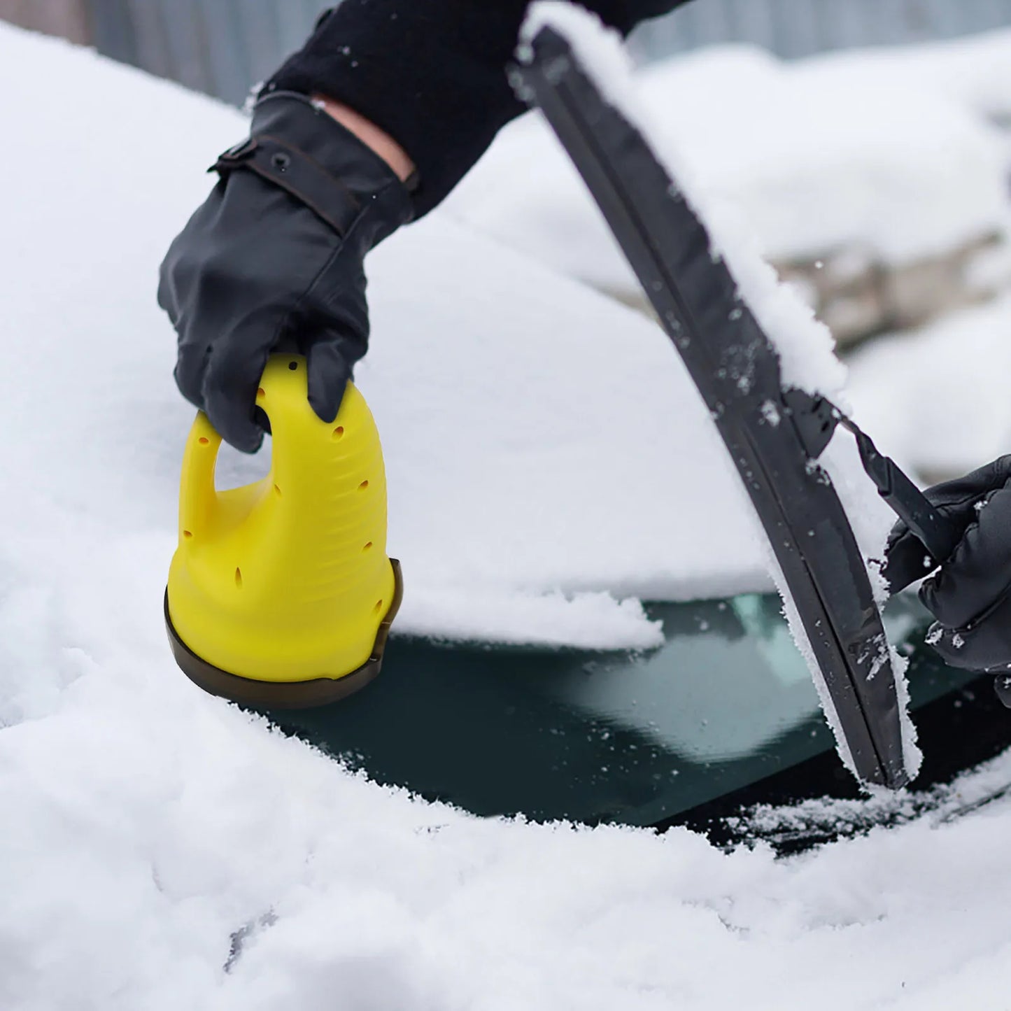 Heated Electric Car Windshield Ice Scraper