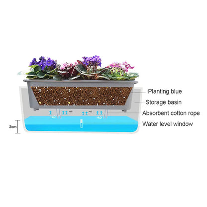 Self-Watering Double Layer Modern Planter Pot